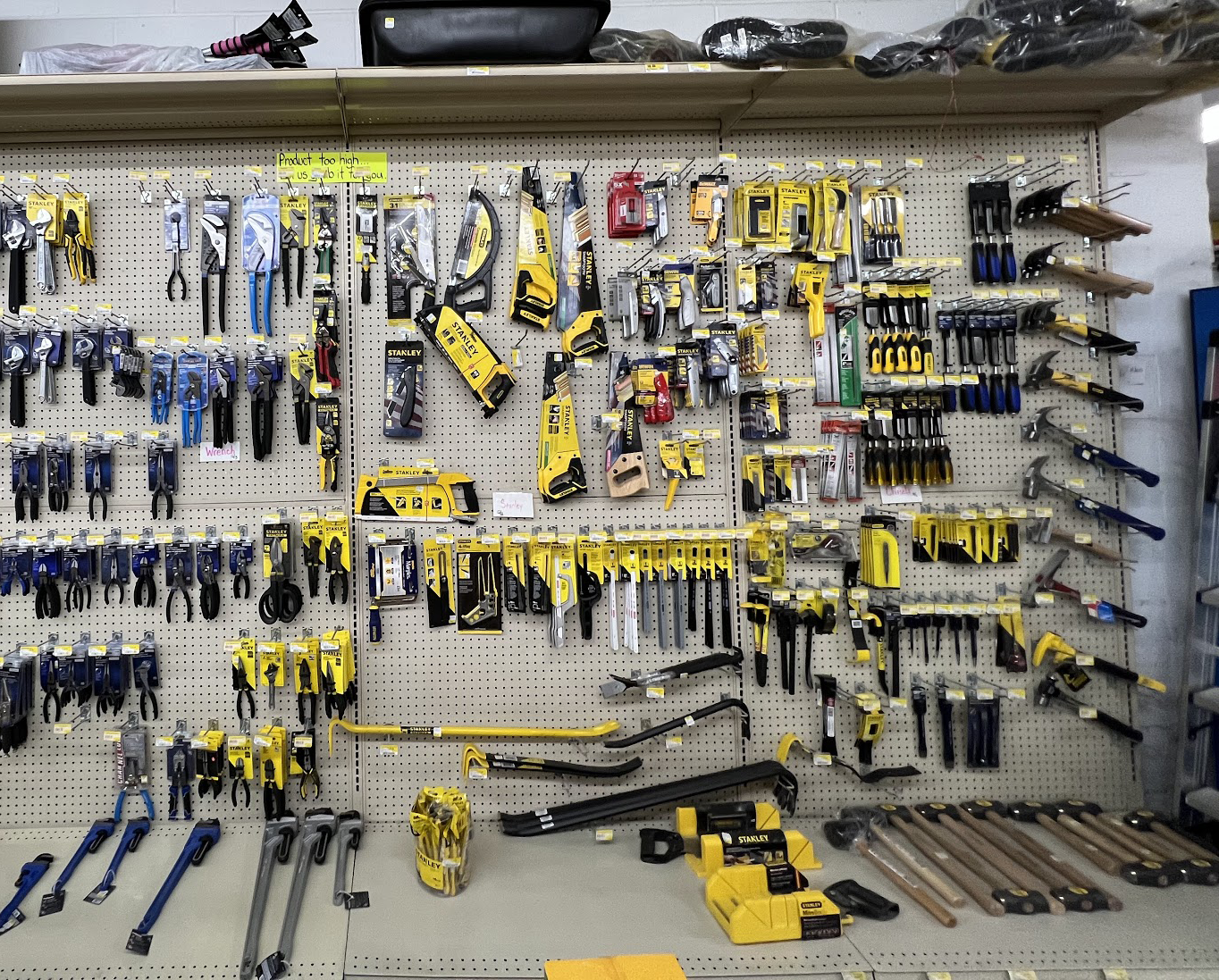 You can find hammers saws screw drivers crowbar measuring tape at Ideal Supplies for your next weekend projects.